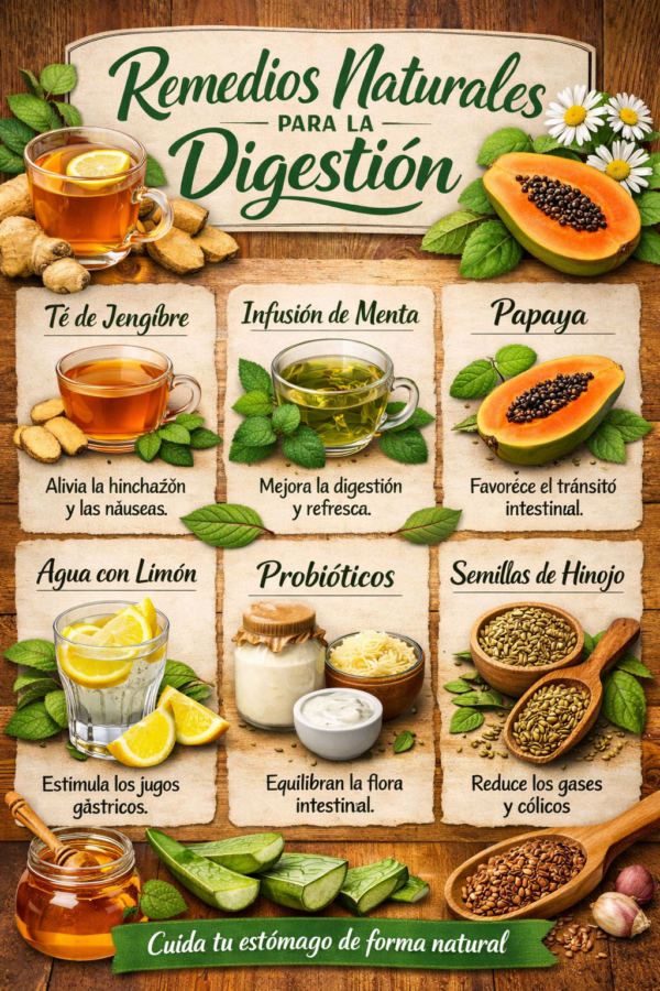 Remedios naturales para la digestión