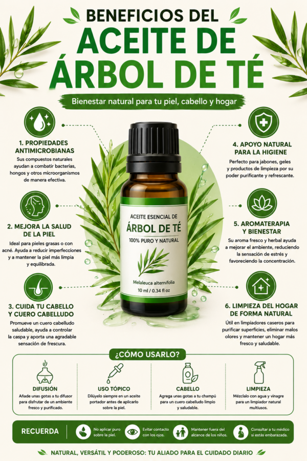 Beneficios del Aceite de Árbol de Té