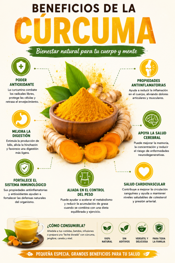 Beneficios de la cúrcuma: