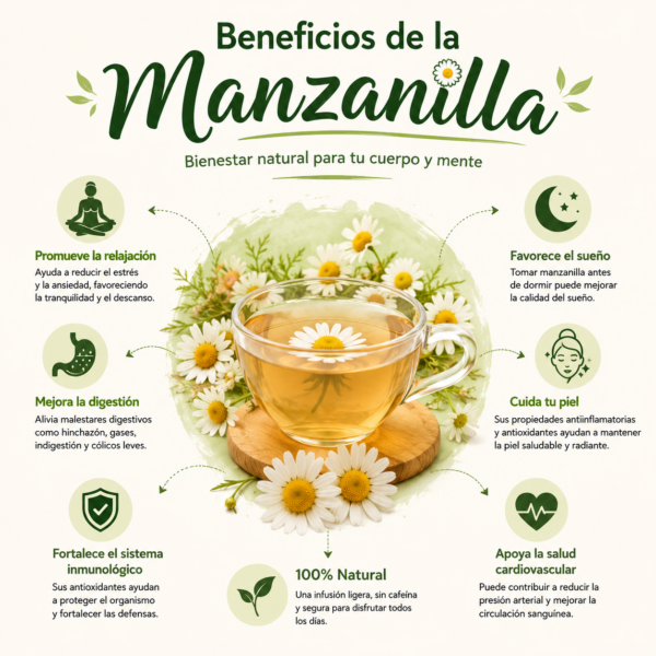 Beneficios de la manzanilla: